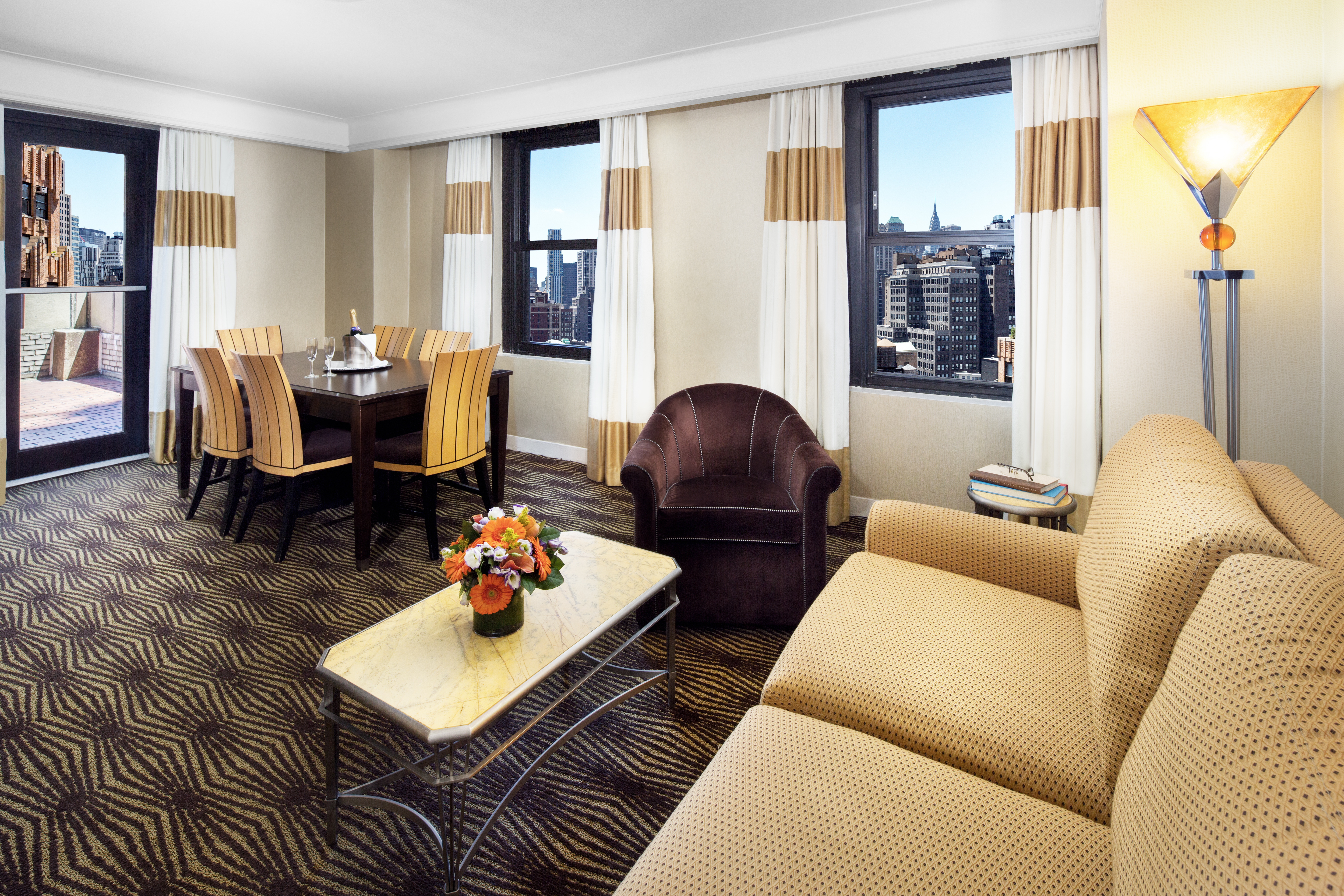Guest room at the The New Yorker A Wyndham Hotel in New York City, New York